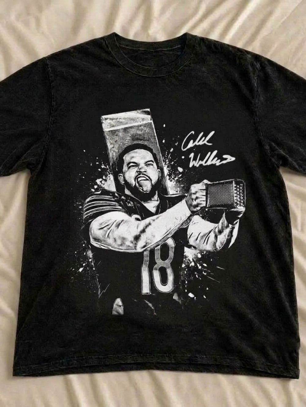 Caleb Williams Victory Shirt, Football Champion Graphic Tee - Unisex Black